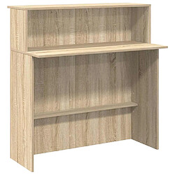 vidaXL Bureau réception chêne sonoma 100x50x103,5 cm bois d'ingénierie