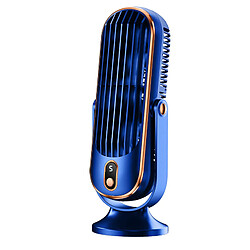 Avis (Bleu) Ventilateur portable silencieux pour Chambre à coucher-Mini Ventilateur de table électrique pour Bureau-Parfait pour dormir, étudier et Travailler-Fournit de l'air frais