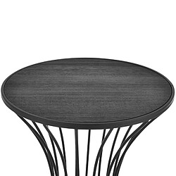 Acheter Table Basse en Forme Sablier 55,5 x 37,5 cm Noir [en.casa]