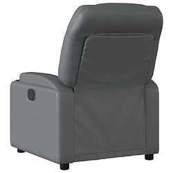 Acheter vidaXL Fauteuil inclinable Gris Similicuir