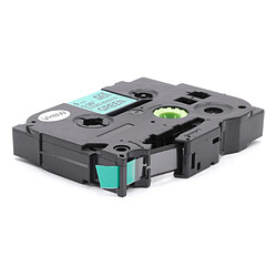 vhbw Cassette de ruban d'écriture 9mm noir sur vert extra fort pour imprimantes Brother P-Touch 1000, 1000BTS, 1000F, 1005, 1005BTS, 1005F