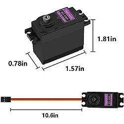 Avis 1 Pièce MG996R Servo Moteur De Couple avec Poulie En Métal pour Rc Voiture Bateau Hélicoptère