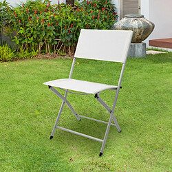 Avis Chaise Pliante Aktive Blanc 46 x 81 x 55 cm (4 Unités)