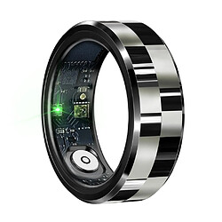 Bague Connectée Taille 10 Santé Gestes Jeux Étanche Argentée Bluetooth 5.1 Noir YONIS