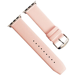 Avis Wewoo pour Apple Watch 42mm Boucle Classique Texture Subtendue Bracelet en Cuir Véritable avec Connecteur (Rose)