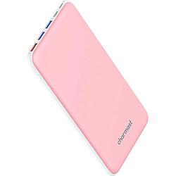 SANAG Batterie Externe 26800Mah Power Bank Chargeur Portable Li-Polymère Autorisé En Avion Avec 4 Sorties Et 3 Entrées Compatible Avec Smartphone(Rose)