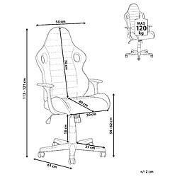 Avis Beliani Chaise de bureau Cuir PU Marron SUPREME