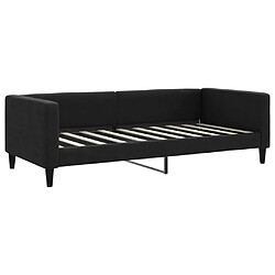 vidaXL Lit de repos sans matelas noir 90x190 cm tissu