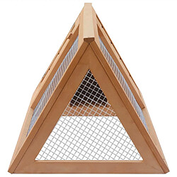 Acheter Helloshop26 Cage clapier pour animaux 98 x 50 x 41 cm bois marron 02_0000576