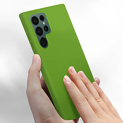 Acheter Avizar Coque Samsung Galaxy S22 Ultra Silicone Semi-rigide Finition Soft-touch Vert