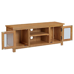 vidaXL Meuble TV 110x35x44 cm Bois de chêne massif