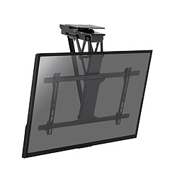 Kimex Support plafond escamotable motorisé pour écran TV 32''-75'' Connecté, Fonction orientable