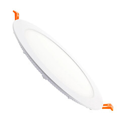 Ledkia Dalle LED 15W Ronde Extra-Plate Coupe Ø 170 mm Blanc chaud 3000K