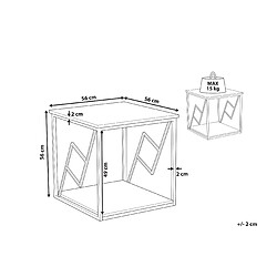 Avis Beliani Table d'appoint FORRES Bois foncé