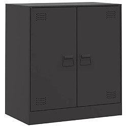 vidaXL Buffet noir 67x39x73 cm acier