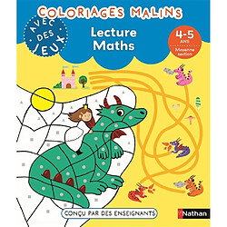 Coloriages malins avec des jeux : lecture, maths, 4-5 ans, moyenne section