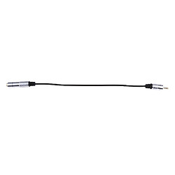 Adaptateur mâle 6.35mm femelle à 3.5mm Câble audio stéréo plaqué or