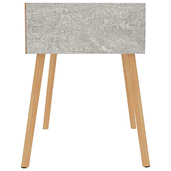 Acheter Maison Chic Table de chevet,Table de nuit,Table d'appoint pour salon Gris béton 40x40x56 cm Aggloméré -MN29005