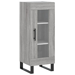 vidaXL Buffet Sonoma gris 34,5x34x90 cm Bois d'ingénierie