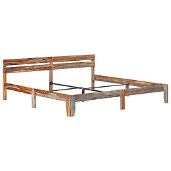 Maison Chic Lit adulte - Lit simple Cadre de lit,Structure du lit Contemporain Bois massif 200x200 cm -MN54976