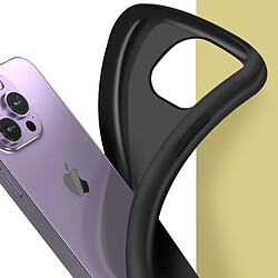 Acheter Avizar Coque iPhone 14 Pro Résistante Silicone Gel Souple Flexible Fine Légère Noir