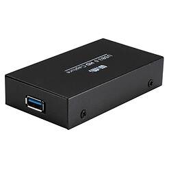 Wewoo Acquisition vidéo noir USB 3.0 HDMI 1080P Video Capture Device Stream Box, pas besoin d'installer le pilote