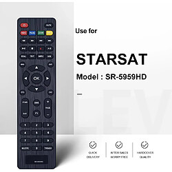 Avis SANAG Sr-5959Hd Telecommande De Rechange Sr-5959Hd Compatible Avec Starsat 200Hd Extreme 4K Tv Telecommande