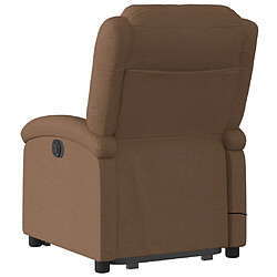 Acheter vidaXL Fauteuil inclinable de massage électrique Marron Tissu