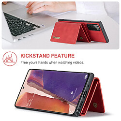 Dg.Ming Coque en TPU avec béquille, anti-chute, avec aimant amovible rouge pour votre Samsung Galaxy Note 20