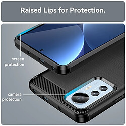 Avis Htdmobiles Coque pour Xiaomi 12 Lite 5G - housse etui silicone gel carbone + film ecran - NOIR