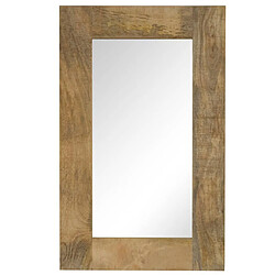 vidaXL Miroir Bois de manguier massif 50 x 80 cm