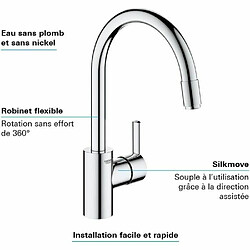 Grohe Mitigeur Évier Feel - Chromé