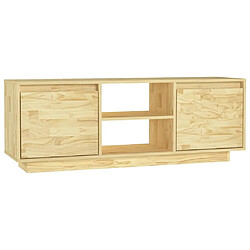 Maison Chic Meuble TV scandinave - Banc TV pour salon 110x30x40 cm bois de pin massif -MN51761