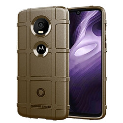 Wewoo Coque TPU antichoc à couverture totale pour Motorola Moto Z4 Play (Marron)