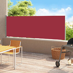 vidaXL Auvent latéral rétractable de patio 180x500 cm Rouge