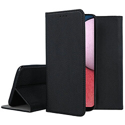 Htdmobiles Housse pour Samsung Galaxy A14 5G - etui coque pochette portefeuille + film ecran - NOIR MAGNET