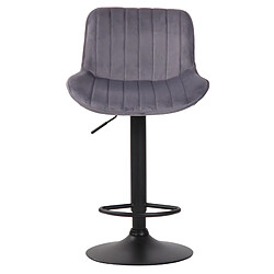 Non Tabouret de bar Lentini velours noir