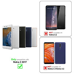 Cadorabo Verre trempé Nokia 3 2017 Film Protection