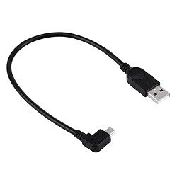 Wewoo Câble Angle de 90 degrés gauche Mini USB vers USB Données / de chargement, Longueur: 28cm