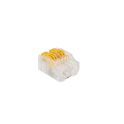 borne de connexion - a leviers - easy connex - 2 entrées - jaune - blm distribution 475120