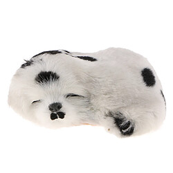 simulation dormir dormir faire la sieste en peluche chien chiot jouet collectable tacheté