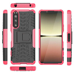 Htdmobiles Coque pour Sony Xperia 5 IV 5G - housse etui rigide anti choc + verre trempe - ROSE