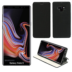 Xeptio Etui Luxe Samsung Galaxy Note 9 Noir Slim Style Cuir Stand Smartphone 2018 - Housse Coque Anti Choc de Protection Note9 - Accessoires Pochette Case