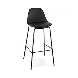 Kokoon Design Tabouret de bar design ESCAL BLACK 44,5x44,5x95,5 cm