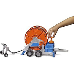 Bruder Remorque d'Irrigation avec Tuyau Enroulable Miniature 1/16 Orange pas cher