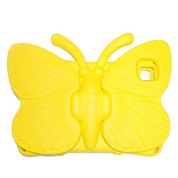 Coque en TPU avec béquille en forme de papillon, antichoc, EVA jaune pour votre Samsung Galaxy Tab A7 10.4 (2020)