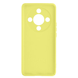 Avizar Coque pour Honor Magic 6 Lite 5G Semi-rigide Soft-touch Anti-traces Jaune