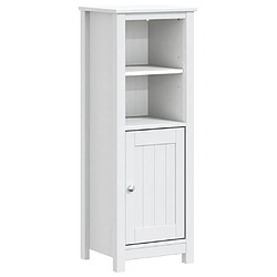 Maison Chic Armoire de salle de bain,Meuble de rangement,Meuble haut BERG blanc 40x34x110 cm pin massif -GKD283048 