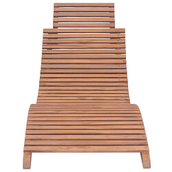 Helloshop26 Chaises longues pliables 2 pcs bois de teck solide 02_0011946 pas cher