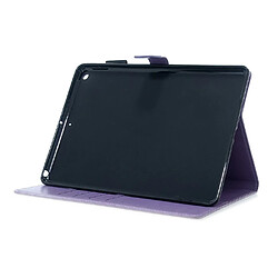 Acheter Etui en PU papillon avec support violet pour votre Apple iPad 10.2 (2019)